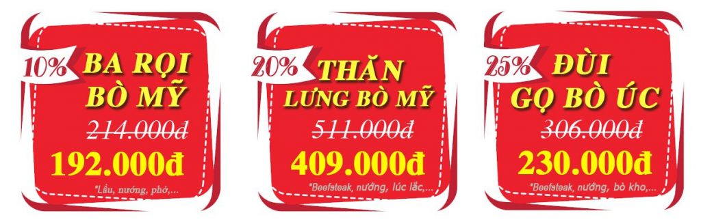 Khuyến mãi thịt bò nhập khẩu tháng 9