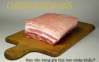 Bảng giá thịt heo đông lạnh